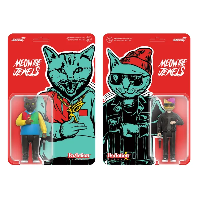 Super7 ReAction Meow The Jewels set 2 figurine Killer Mike El-P