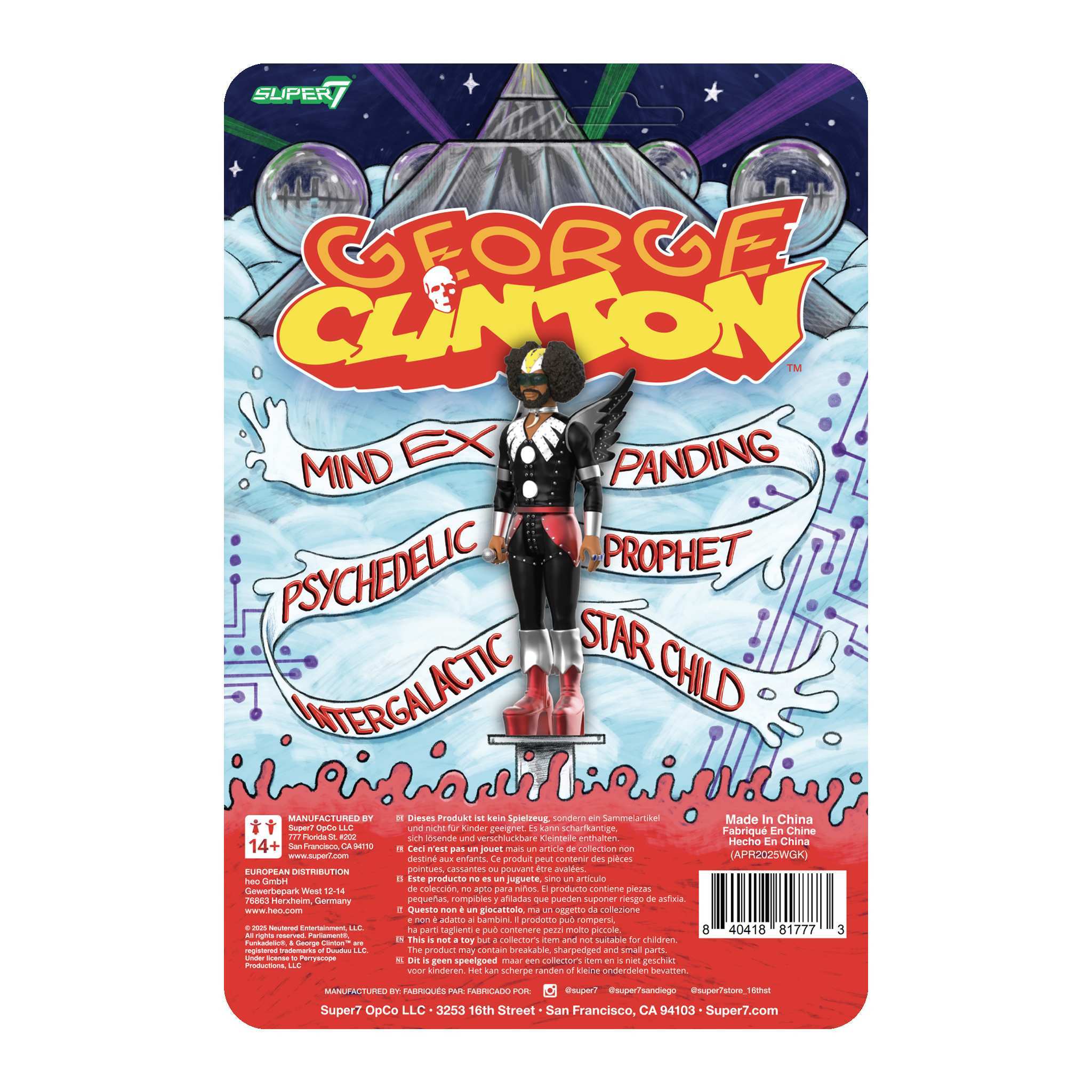 Super7 ReAction figurină George Clinton Dr. Funkenstein