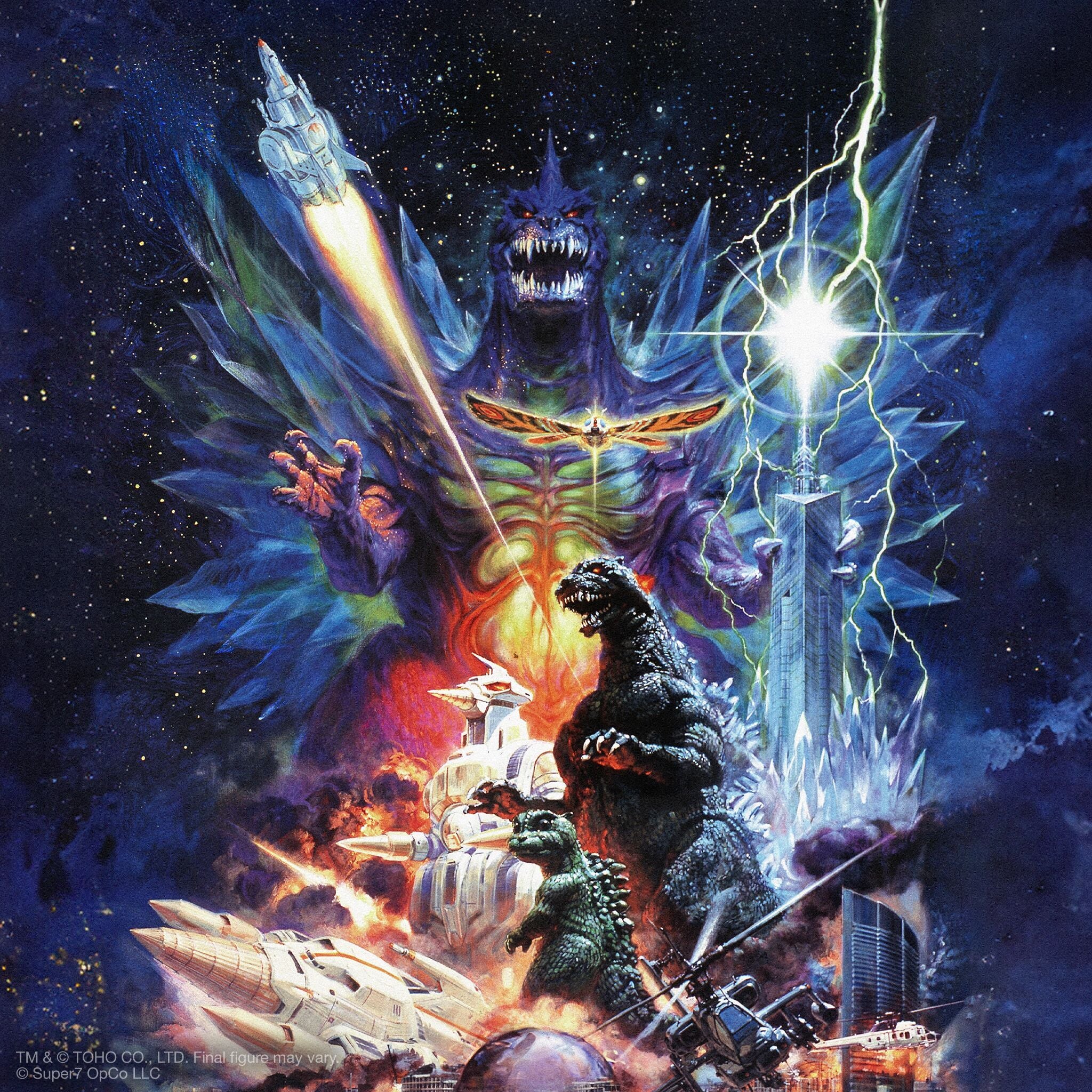 Super7 Ultimates SpaceGodzilla figurina poster 21 cm