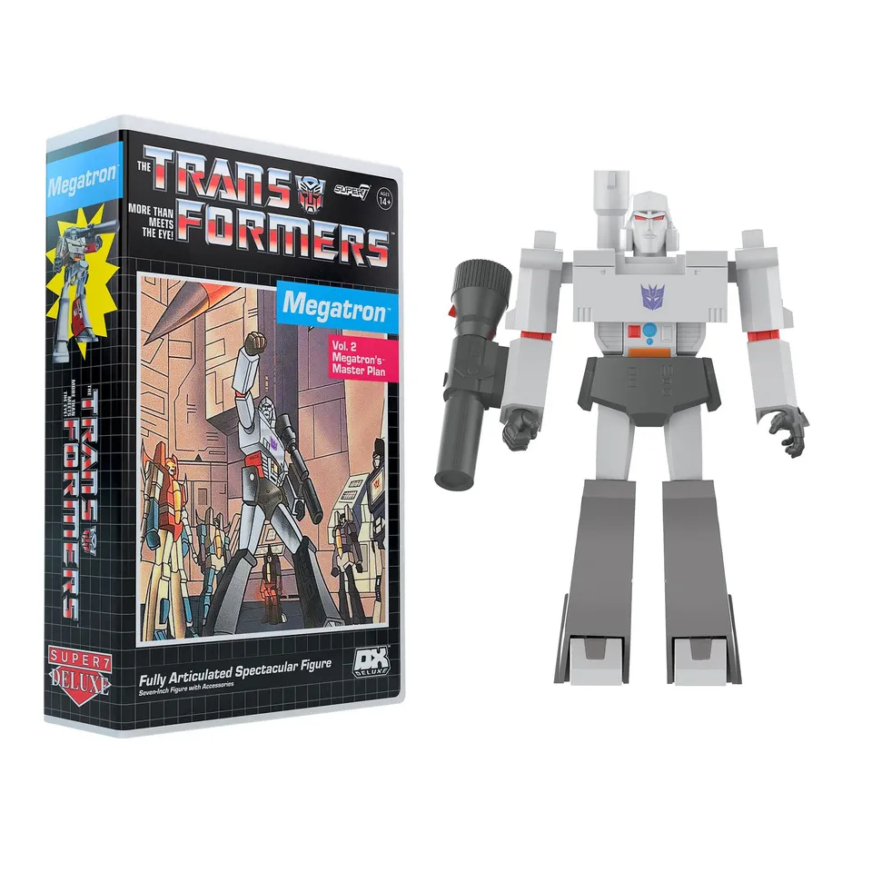 Super7 Transformers Deluxe Megatron VHS figurina 18 cm