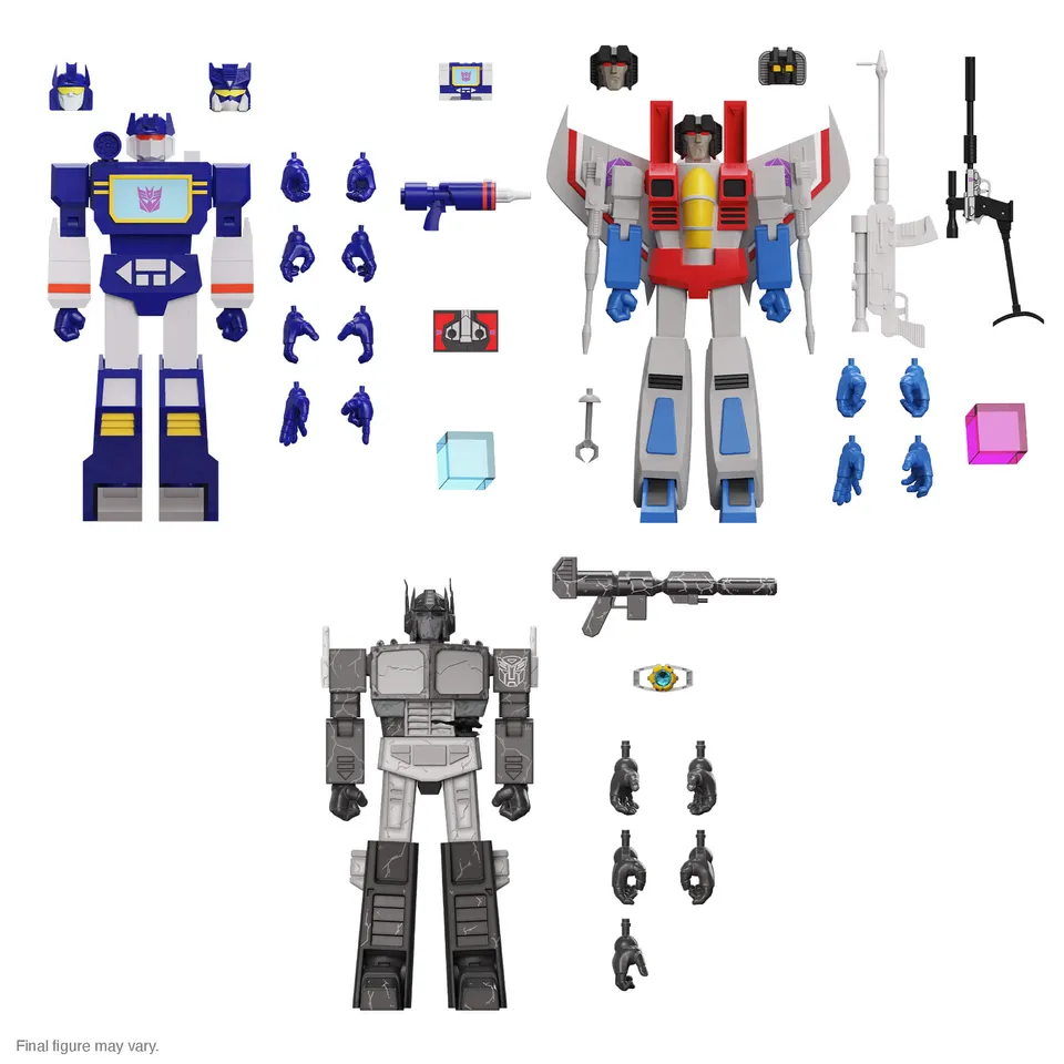Super7 ULTIMATES Transformers Wave 4 set 3 figurine