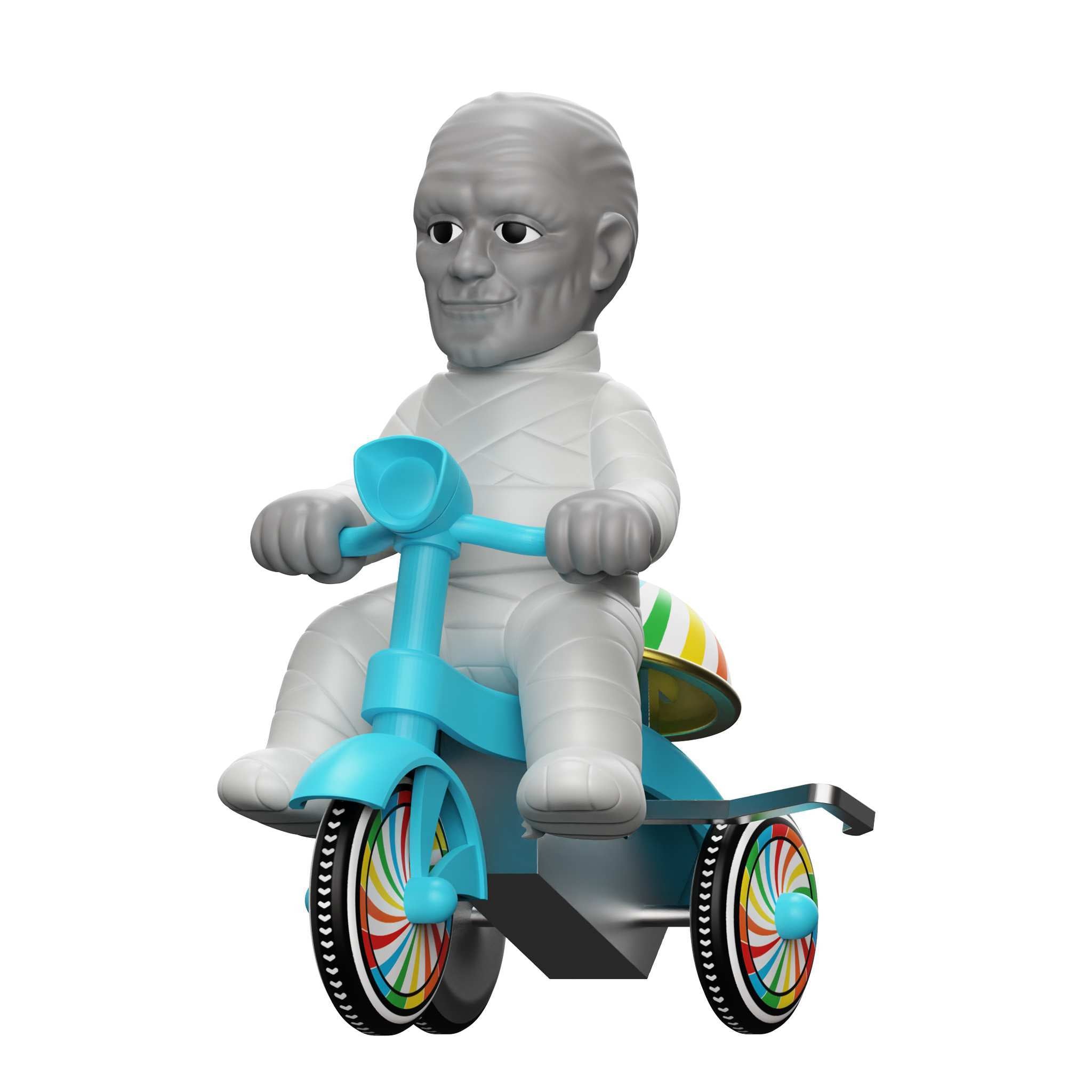 Super7 Universal Monsters Super Cycles tricicleta Mummy albastru