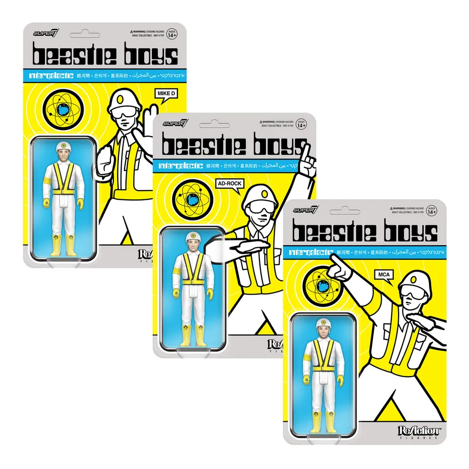 Super7 Beastie Boys ReAction Intergalactic set 3 figurine