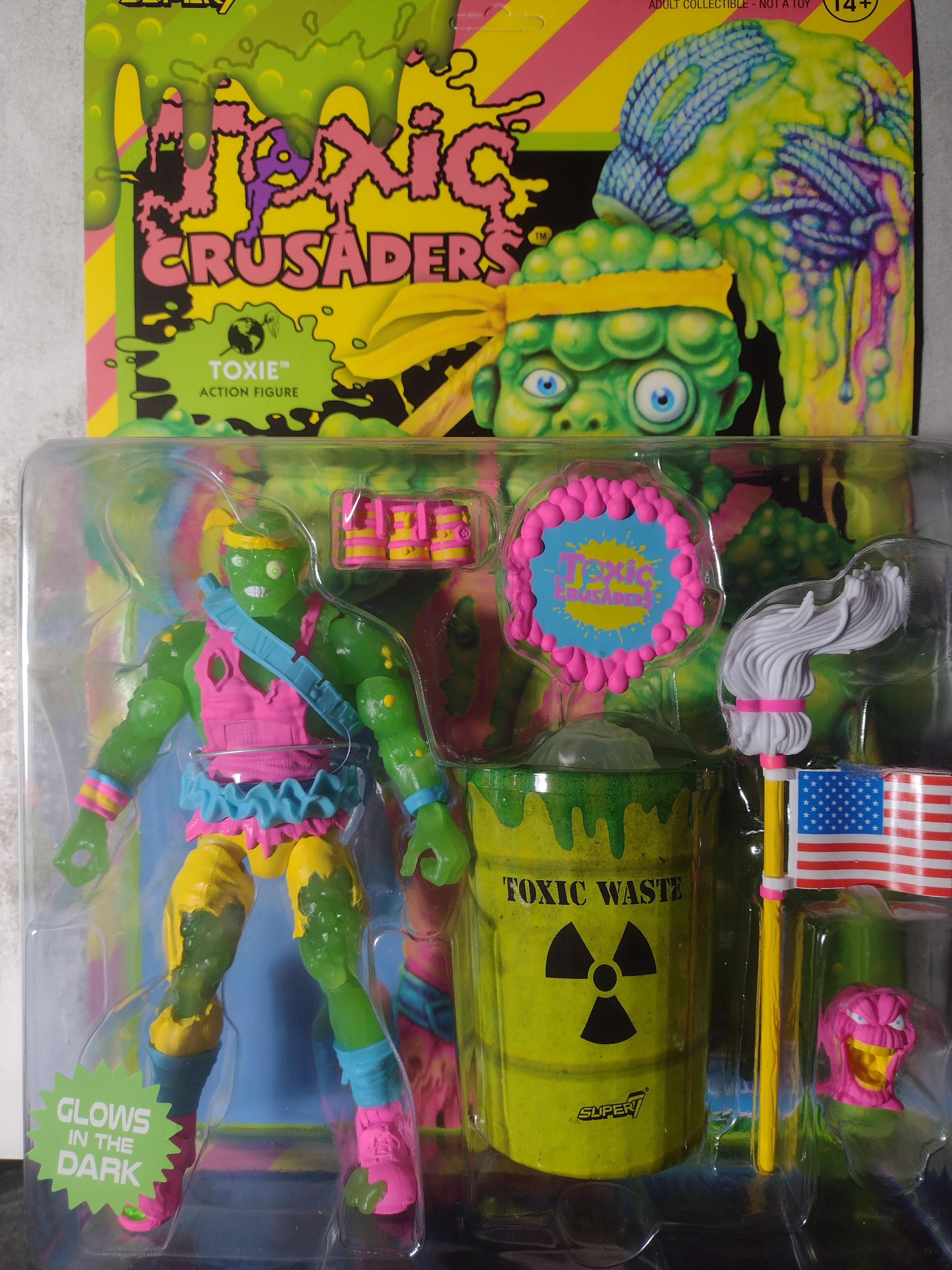 Super7 Ultimates Toxie Slime Glow figurină fosforescentă 18 cm
