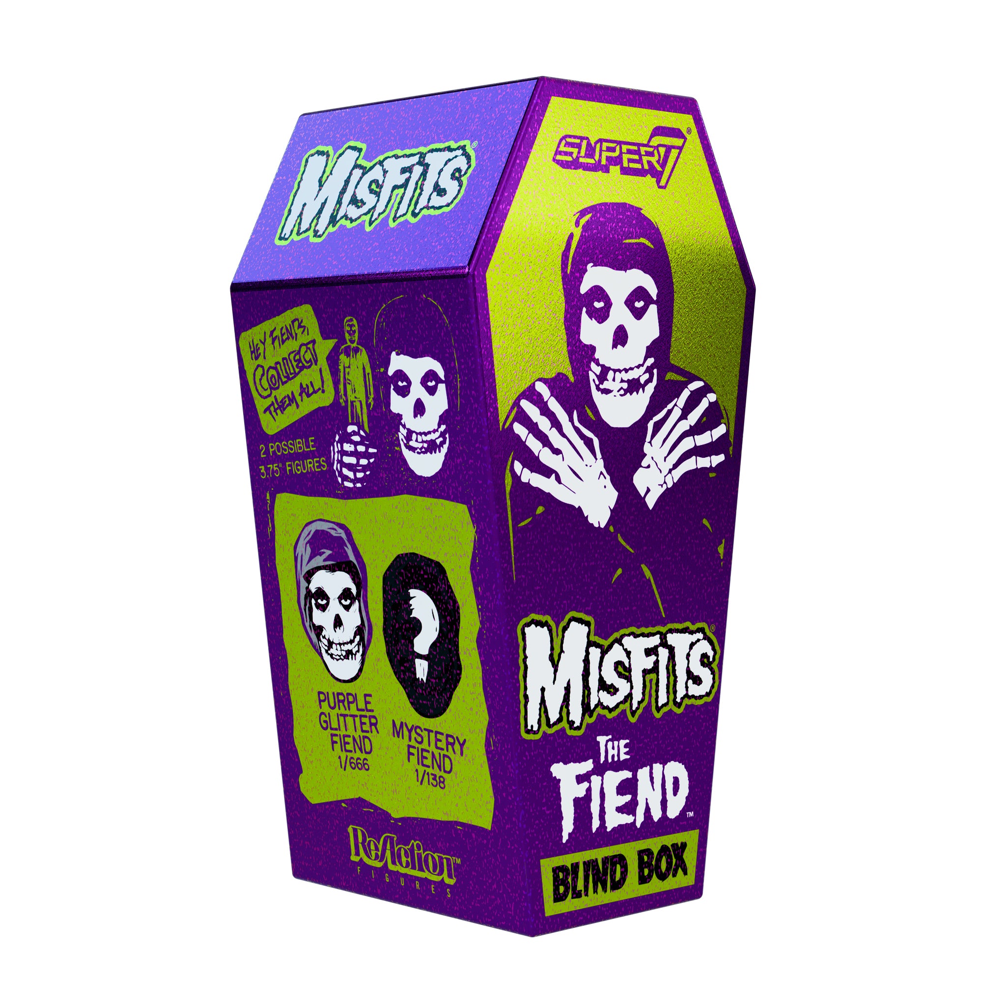 Super7 Misfits Fiend Purple Glitter figurină blind box