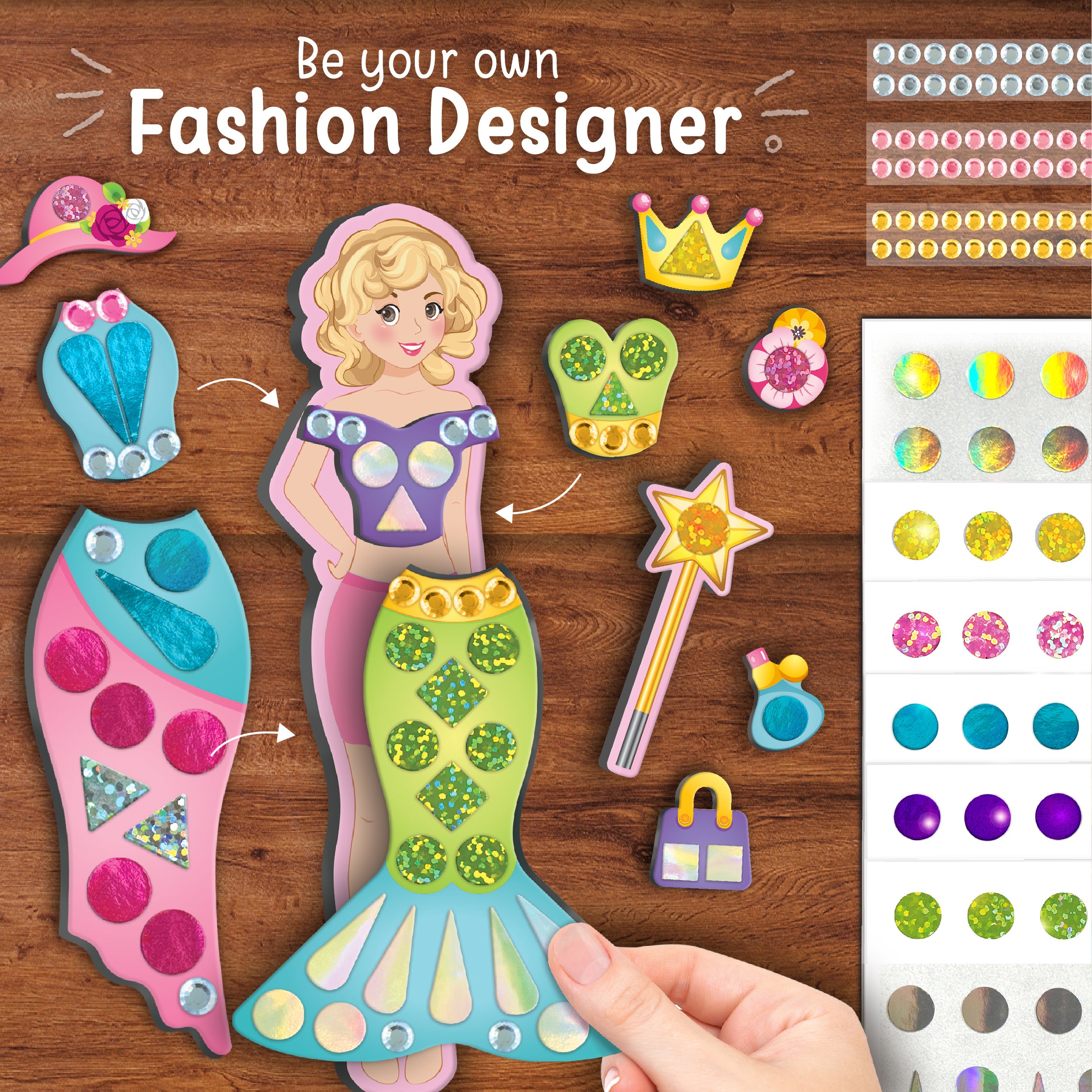 Imagimake Magnetic Dress Up papusa printesa 3-7 ani