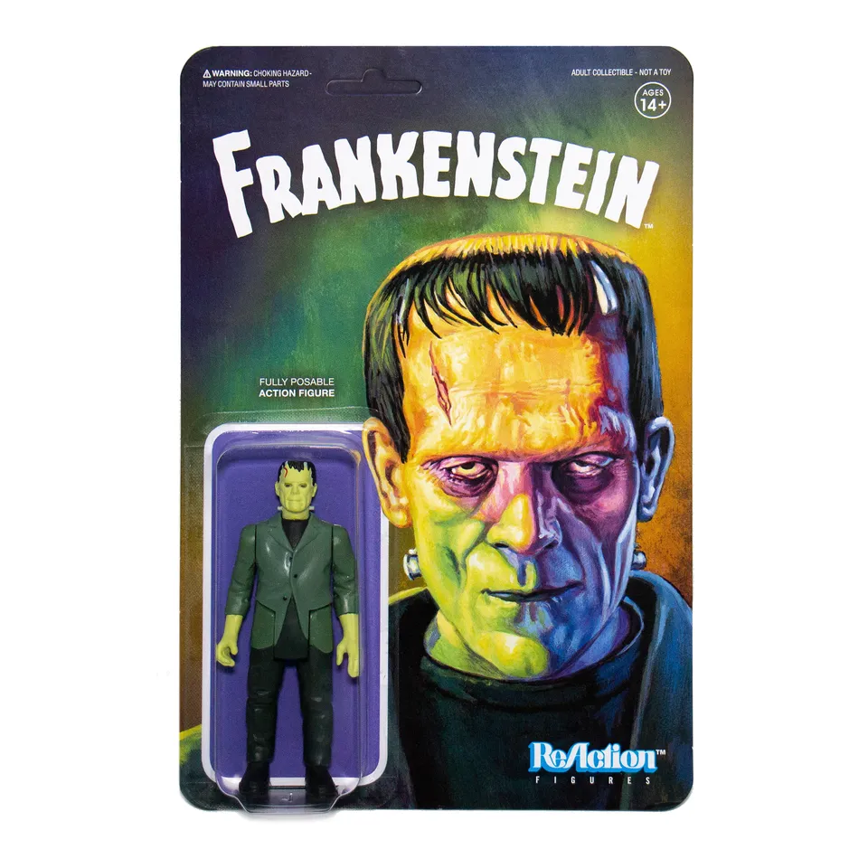 Super7 Universal Monsters ReAction Frankenstein figurina 9,5 cm