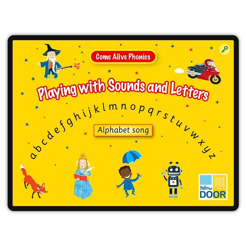 Yellow Door Playing with Sounds and Letters aplicatie litere