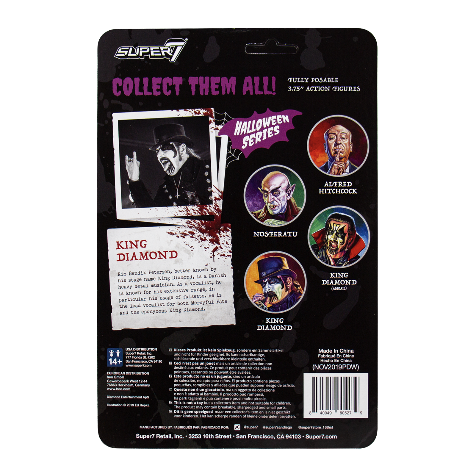 Super7 ReAction King Diamond figurina Top Hat 9,5 cm