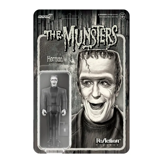 Super7 Munsters Herman Munster figurina gri 9,5 cm