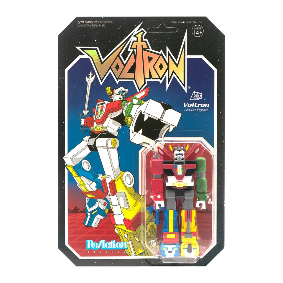 Super7 ReAction Voltron figurină 9,5 cm cu sabie