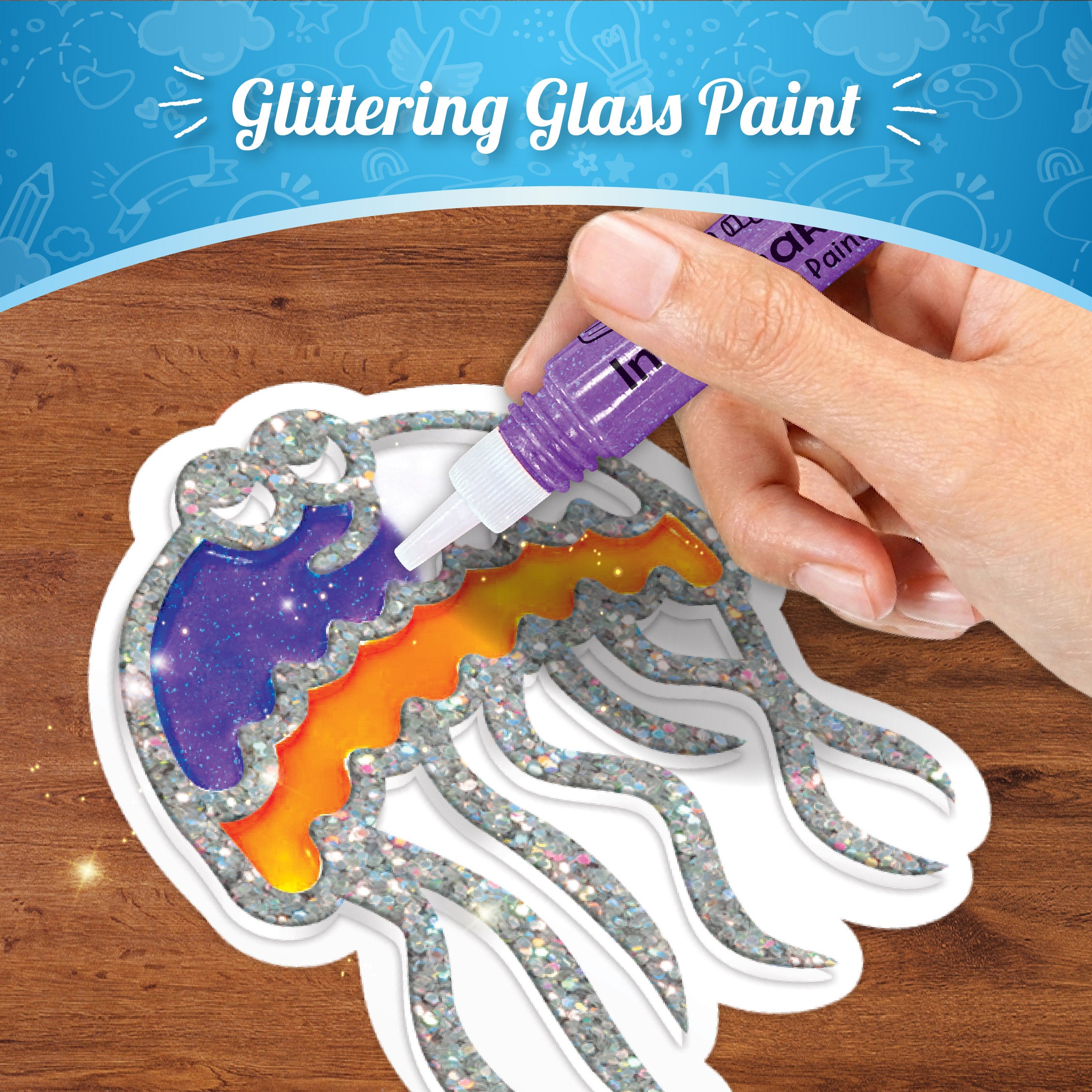 Imagimake Jelly Stickers Ocean set stickere 6 buc