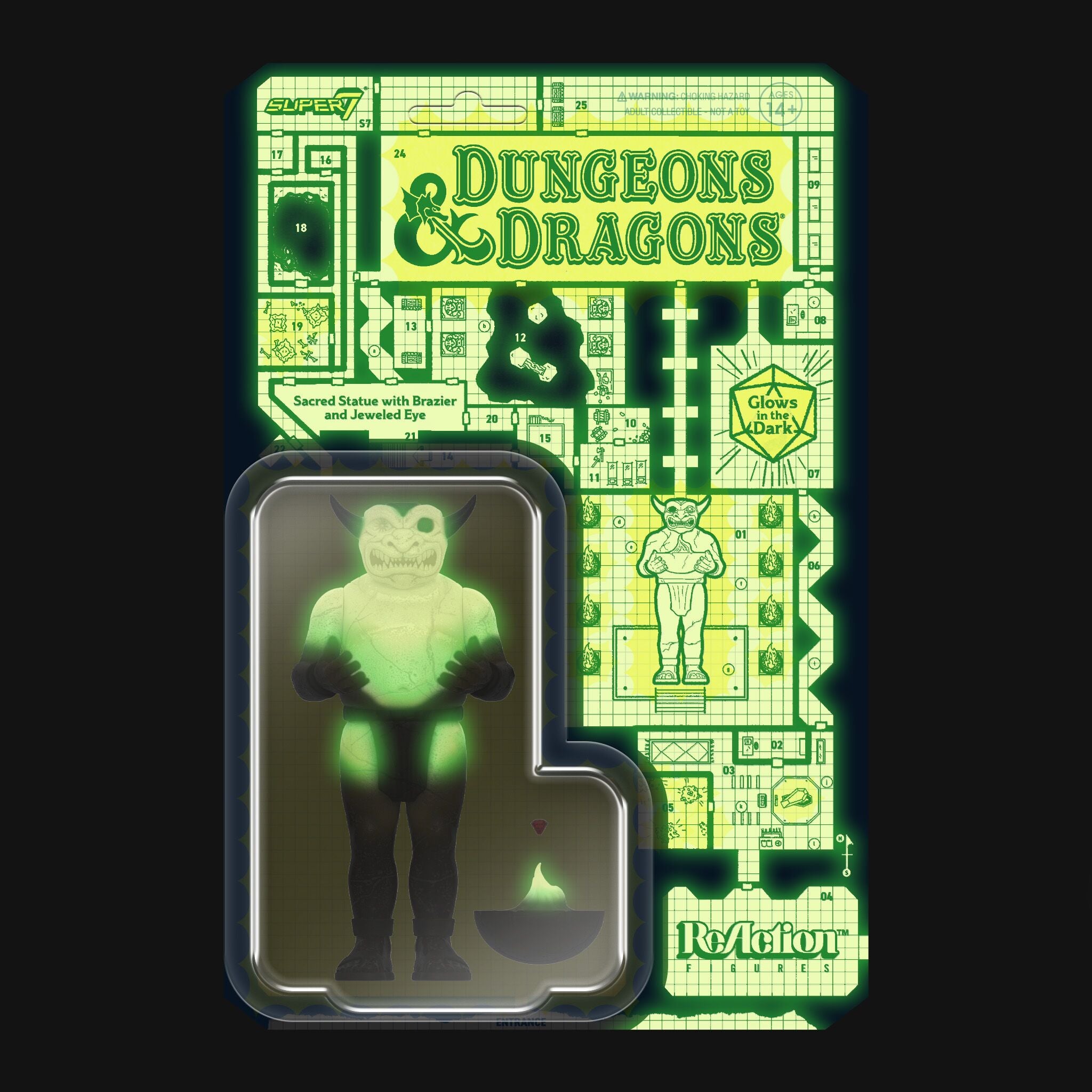 Super7 D&D ReAction Sacred Statue Glow figurina fosforescenta