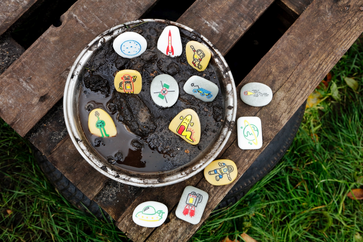 Yellow Door Story Stones Outer Space pietre povesti set 13