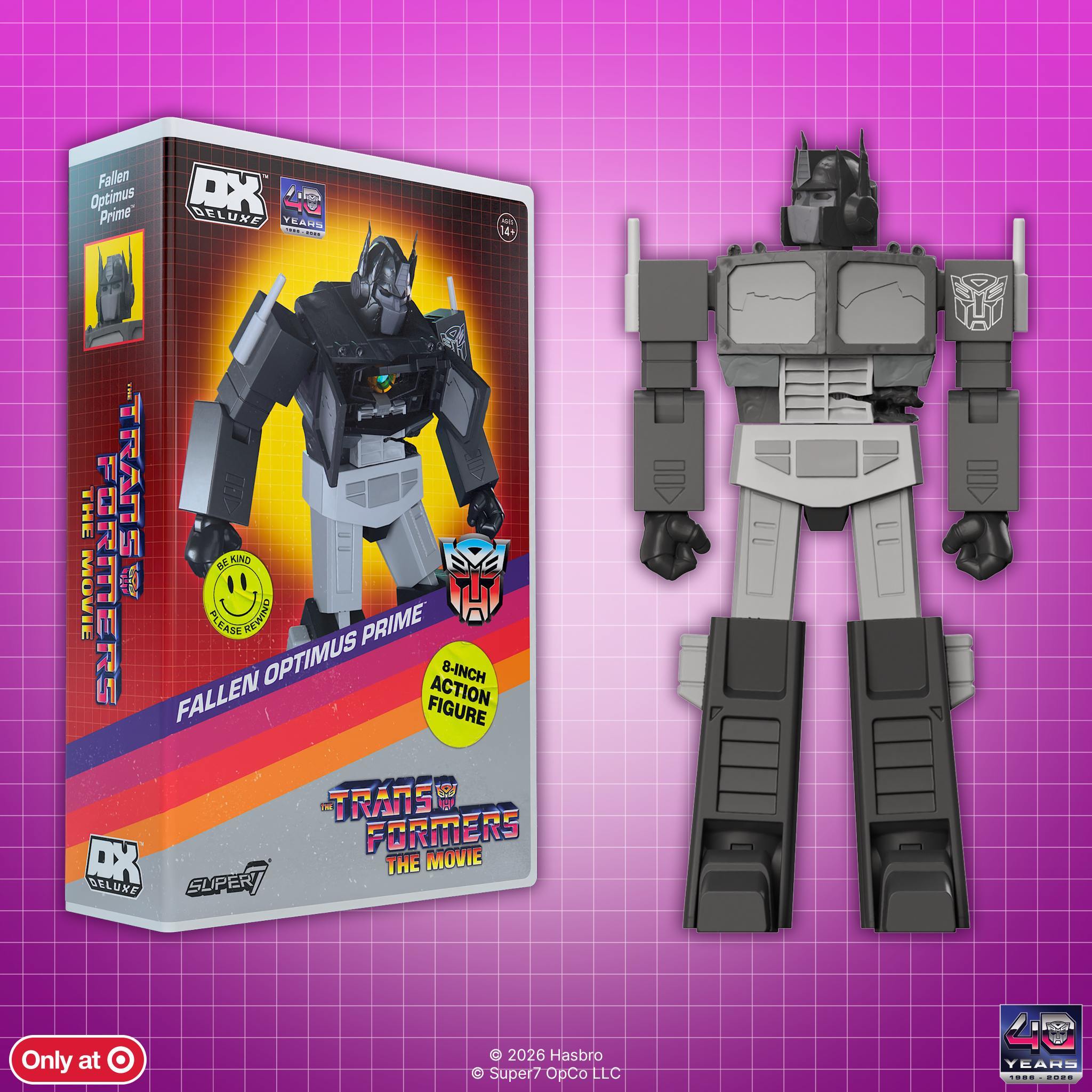 Super7 Transformers Deluxe Dead Optimus Prime figurina VHS