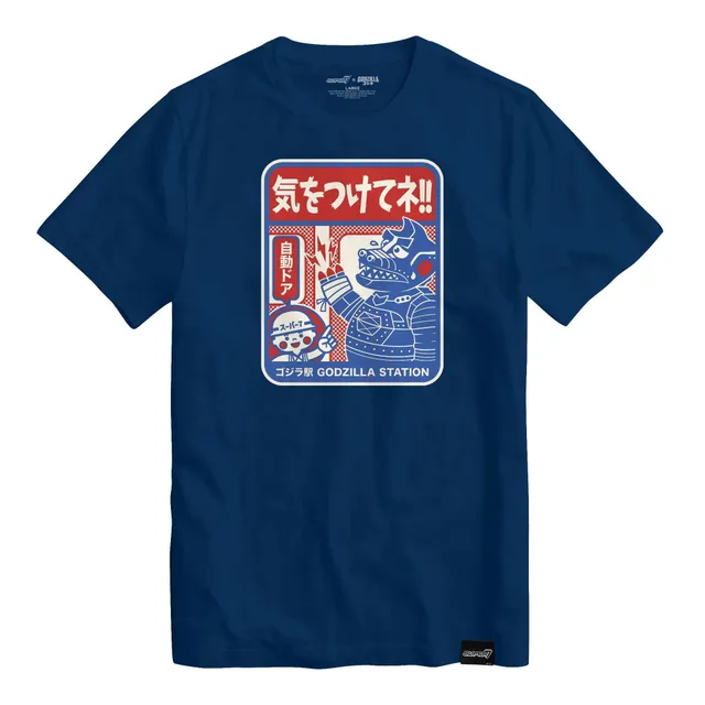 Super7 Toho Mechagodzilla Subway Sign tricou albastru