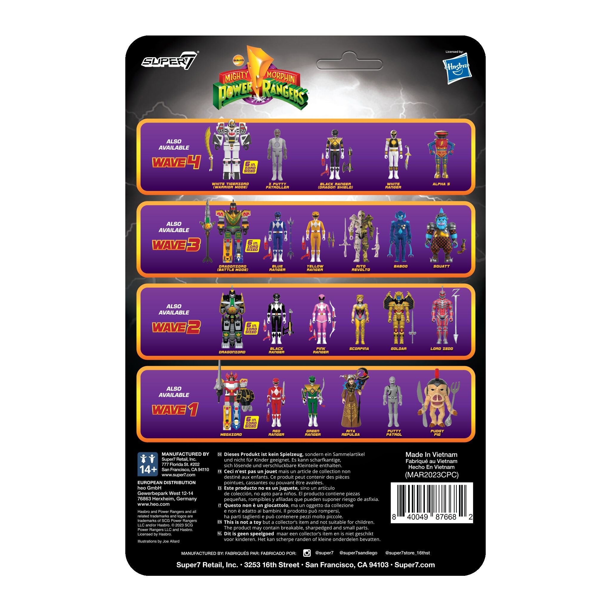 Super7 Power Rangers ReAction Megazord Halloween figurina 9,5cm