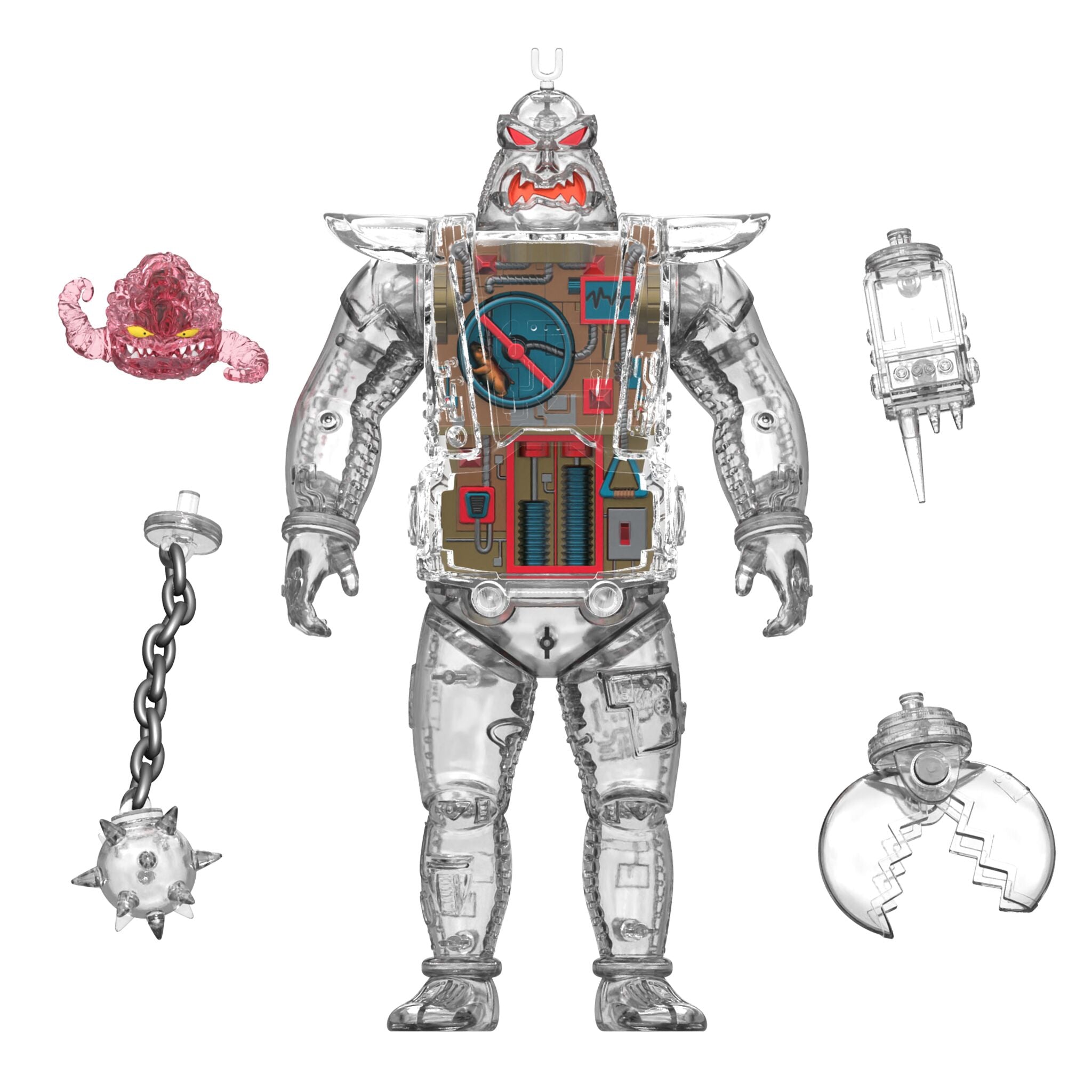 Super7 TMNT Krang Android figurină transparentă 28 cm