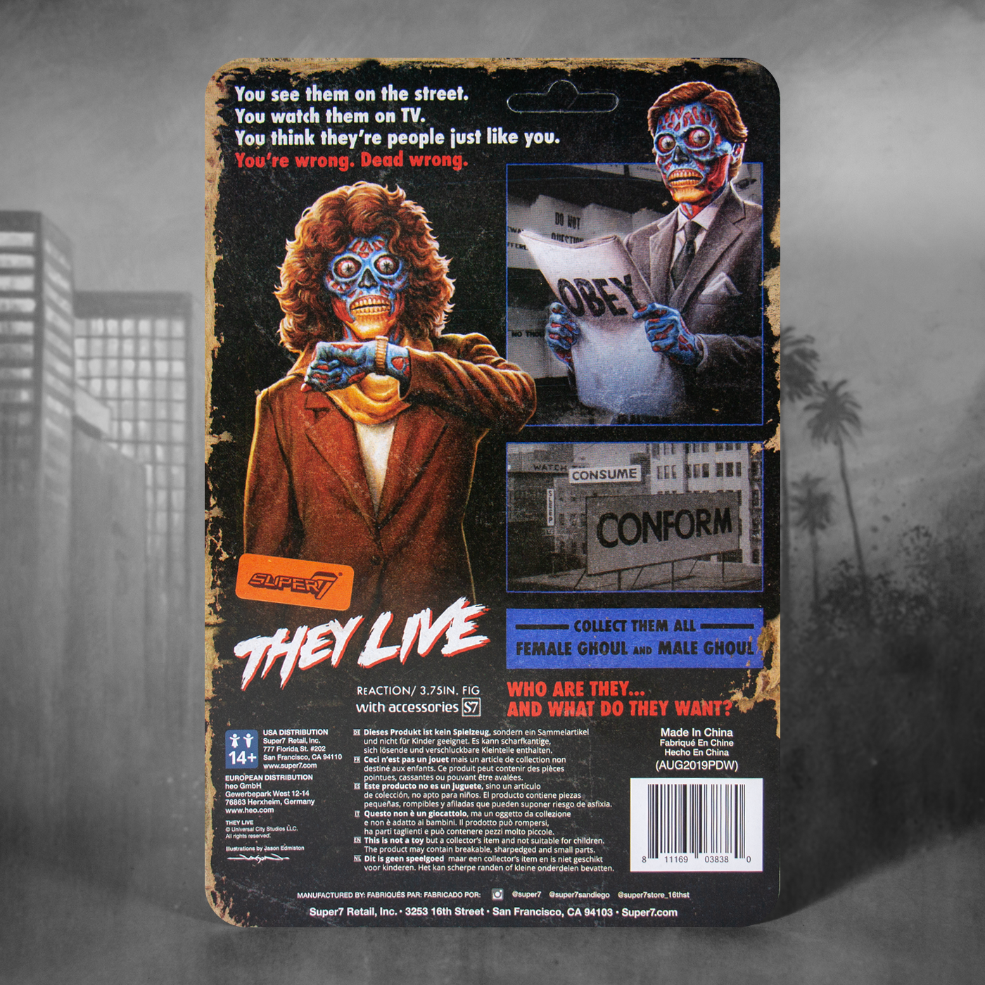 Super7 They Live Female Ghoul figurina cu accesorii