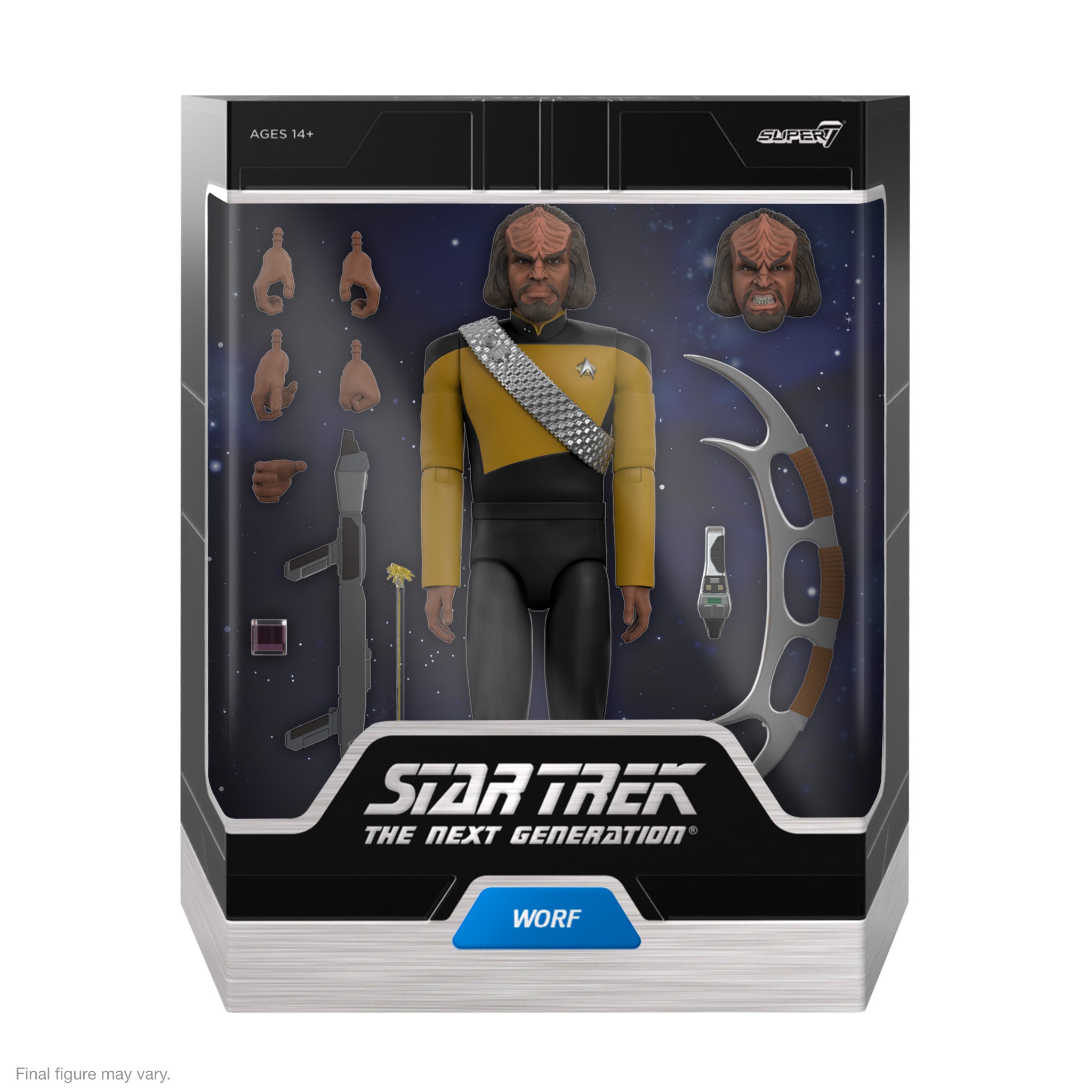 Super7 Star Trek Ultimates Worf figurina 18 cm deluxe