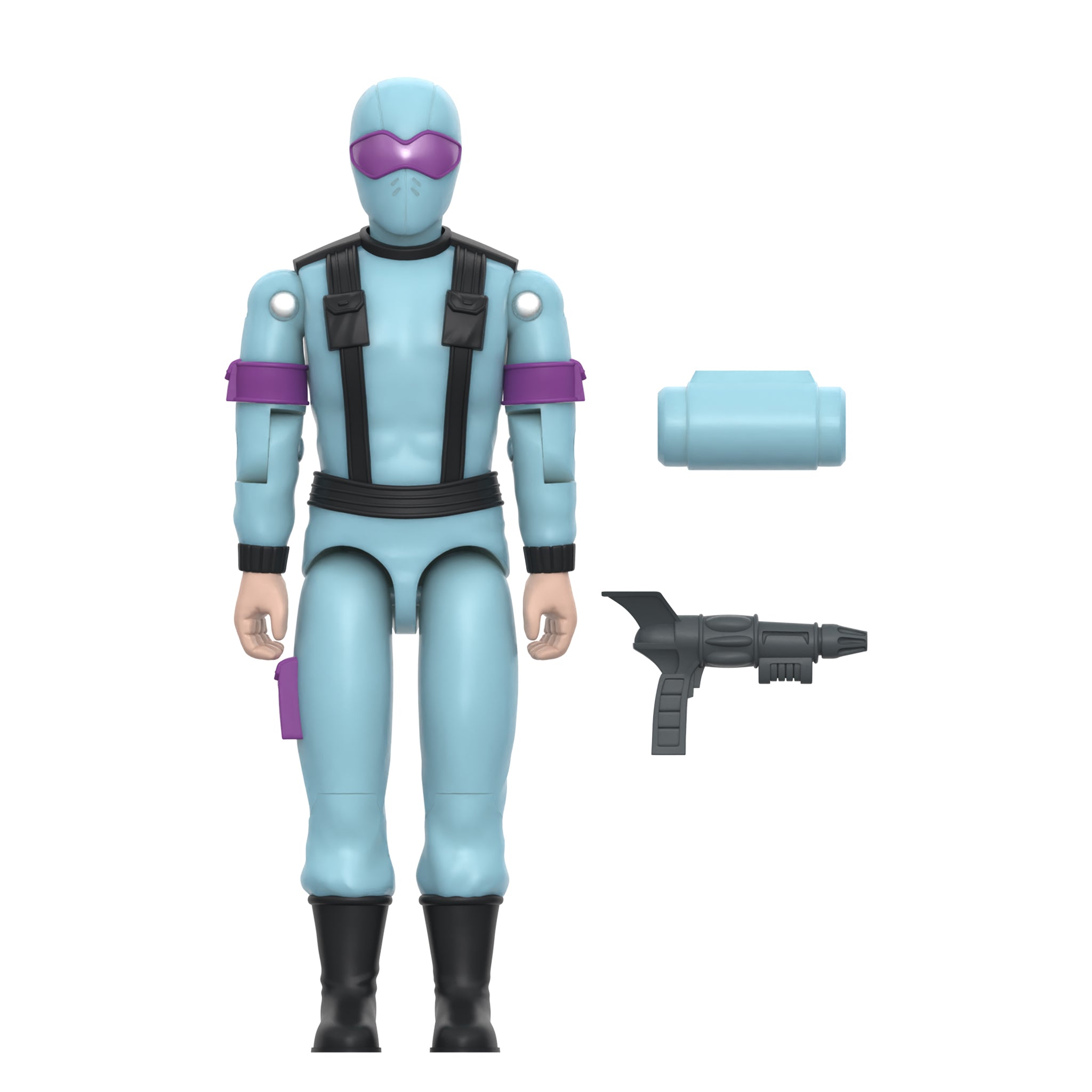 Super7 ReAction+ Snake Eyes figurina glow rosu 9,5 cm