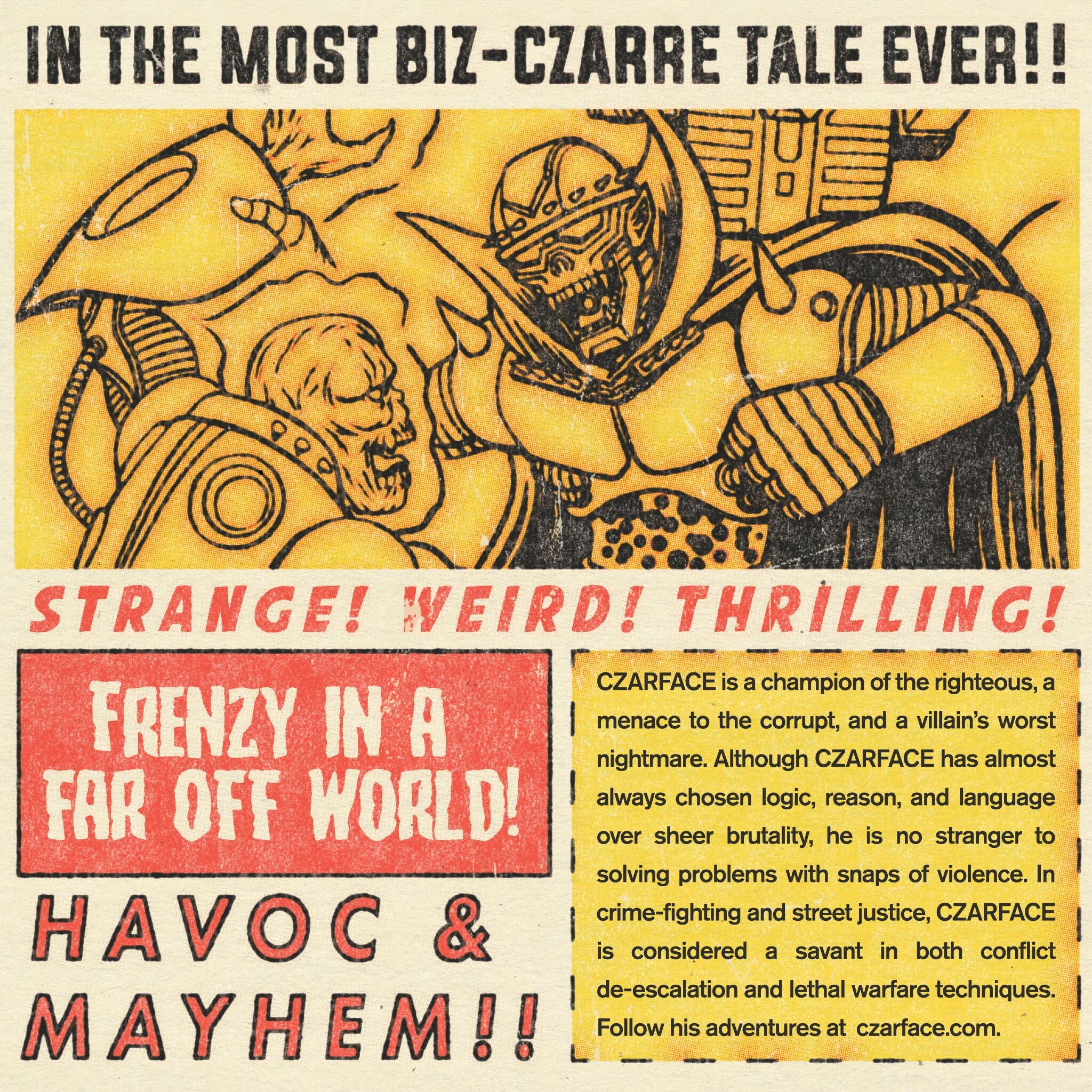 Super7 Czarface Orange Black figurină ReAction Wave 11