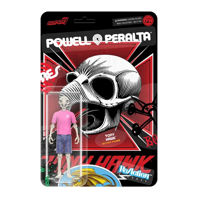 Super7 ReAction Tony Hawk figurina 9.5 cm Trashmore