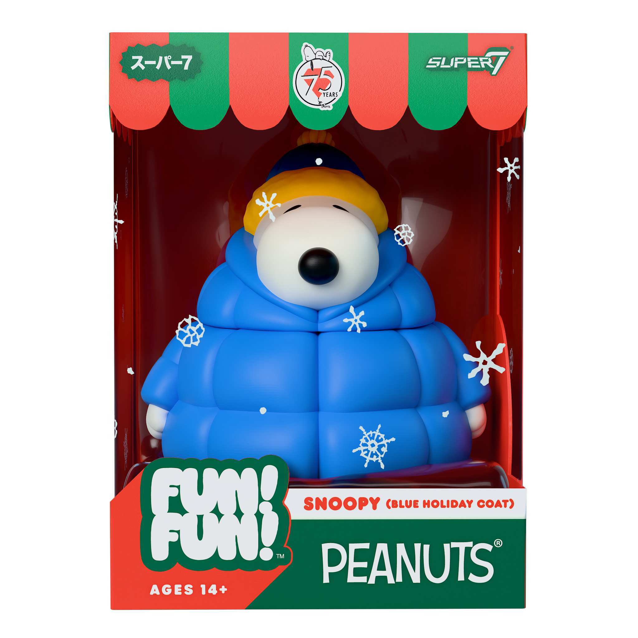 Super7 FUN! FUN! Snoopy figurina vinil haina albastra
