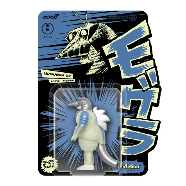 Super7 Toho ReAction Moguera Glow figurina fosforescenta
