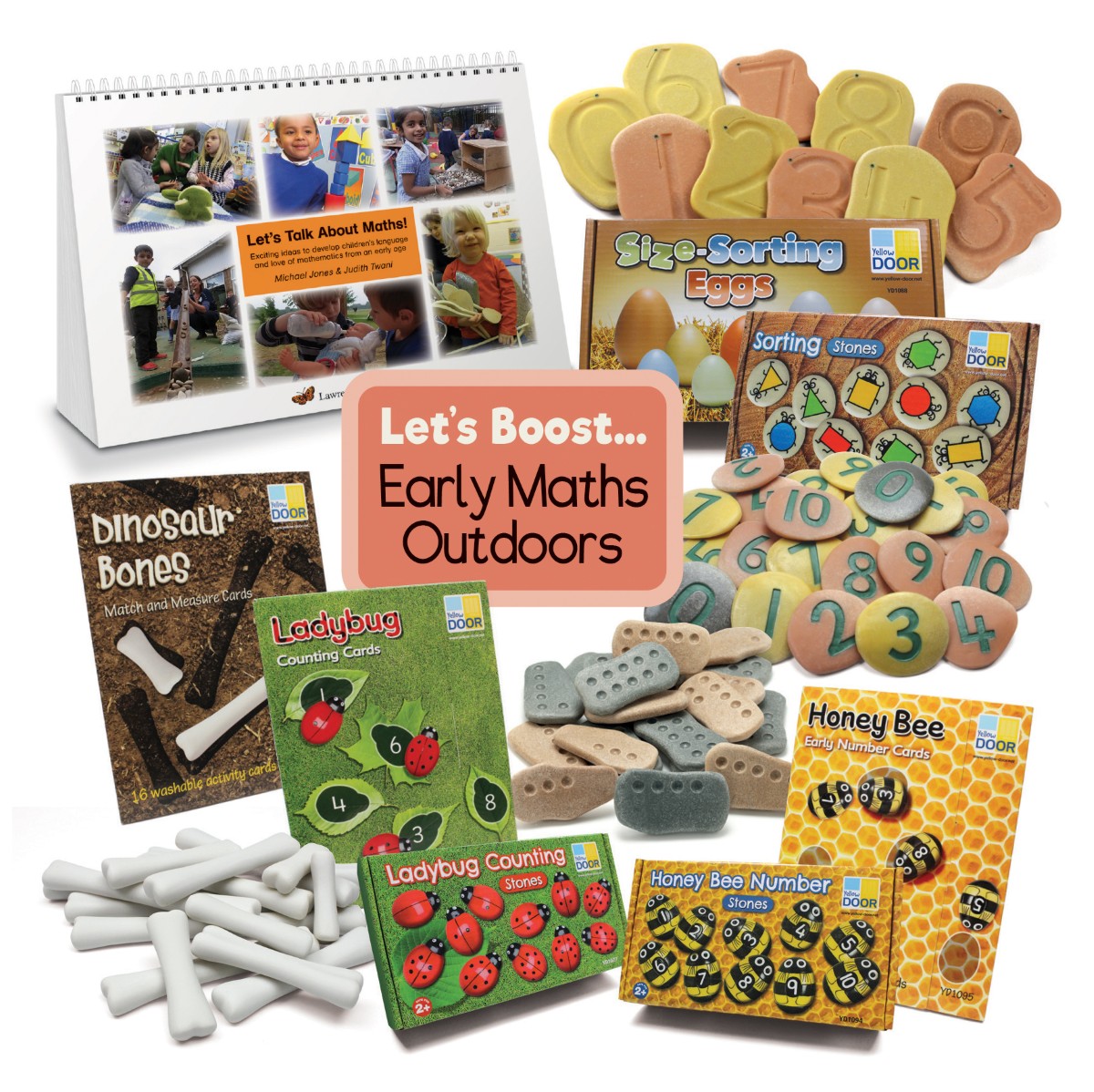 Yellow Door Let's Boost Early Maths kit matematica exterior