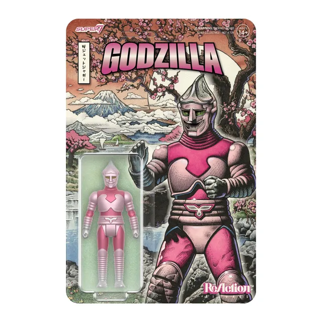 Super7 Toho Jet Jaguar figurina Cherry Blossom roz