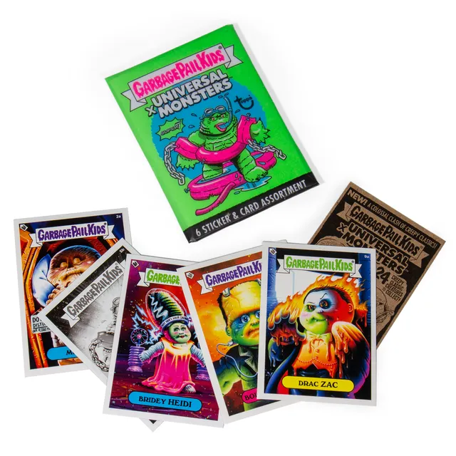 Super7 Universal Monsters GPK pachet 6 carti verde