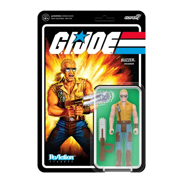 Super7 G.I. Joe ReAction Wave 7 Buzzer figurina articulata 9,5 cm