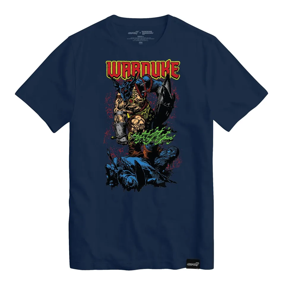 Super7 Dungeons & Dragons Warduke tricou bumbac albastru