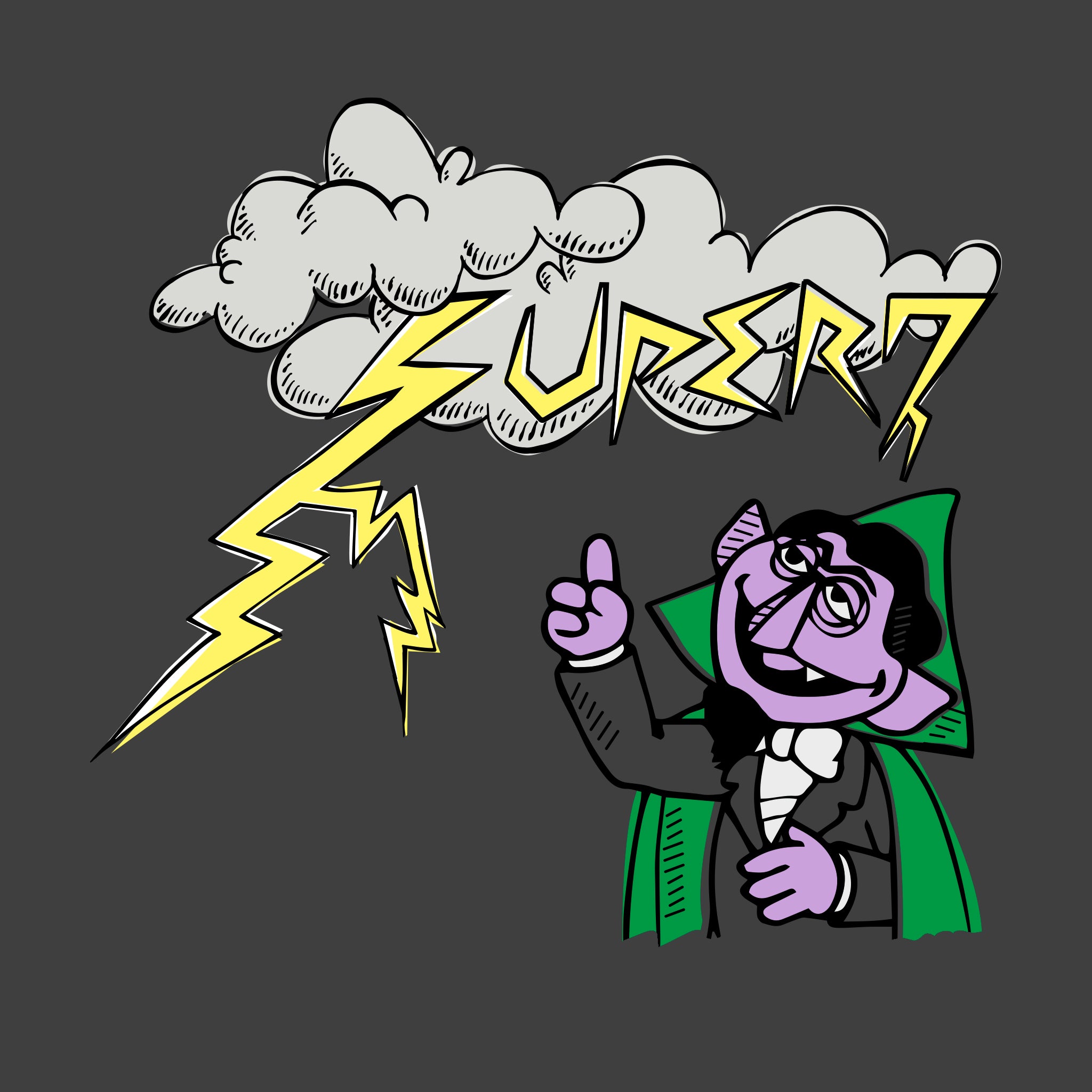 Super7 Sesame Street The Count Storm tricou bumbac gri