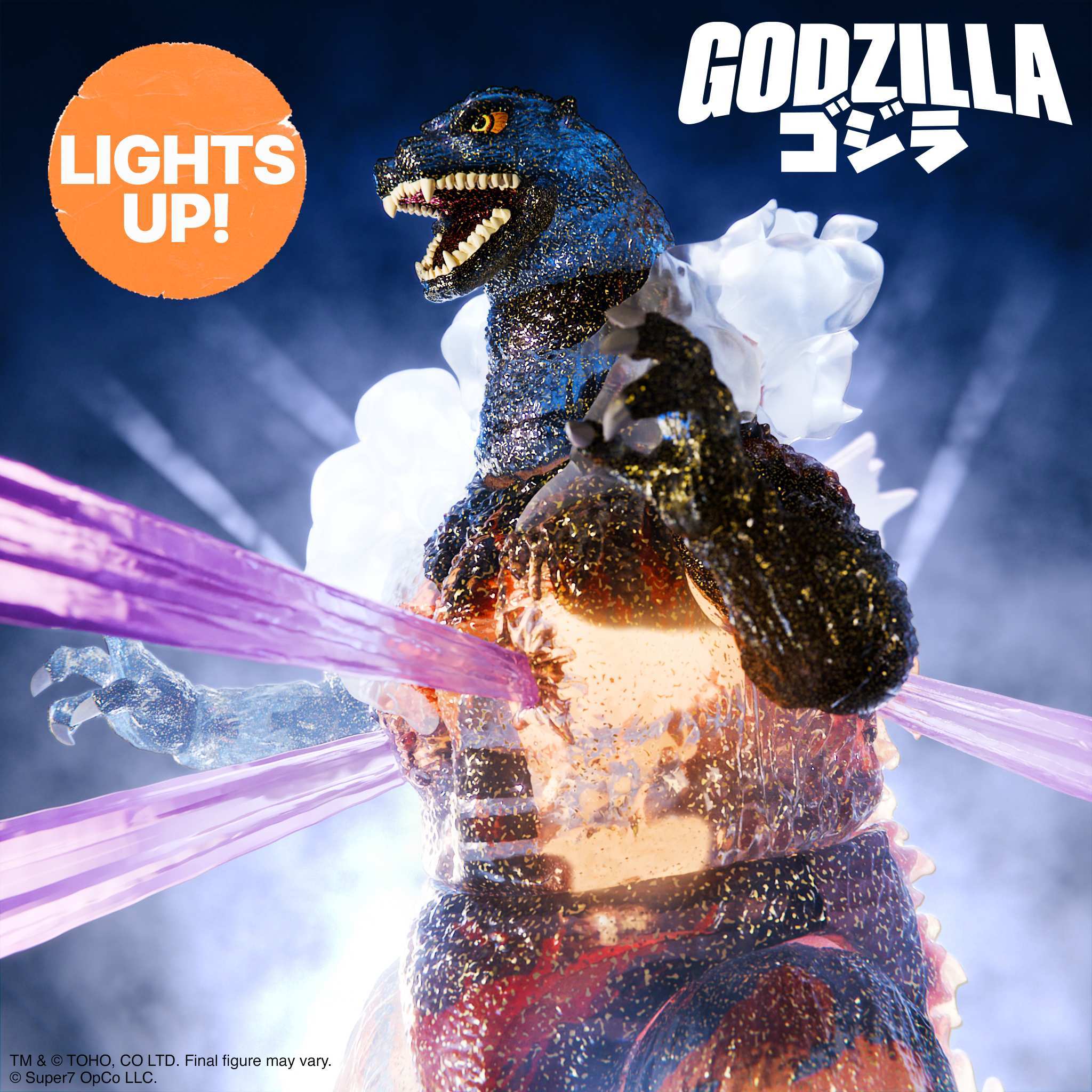 Super7 Toho Ultimates Final Battle Godzilla figurina LED 20 cm