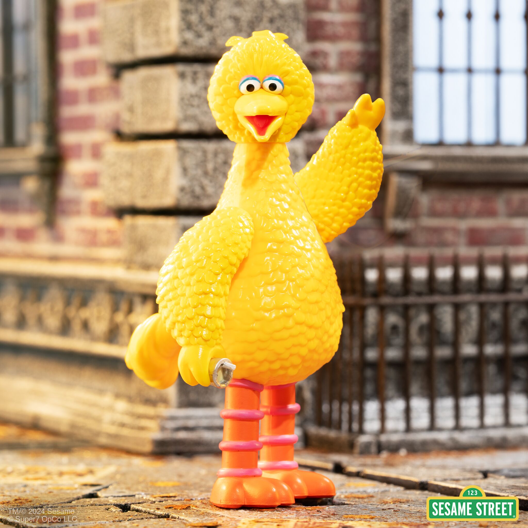 Super7 Sesame Street ReAction Big Bird figurina articulata