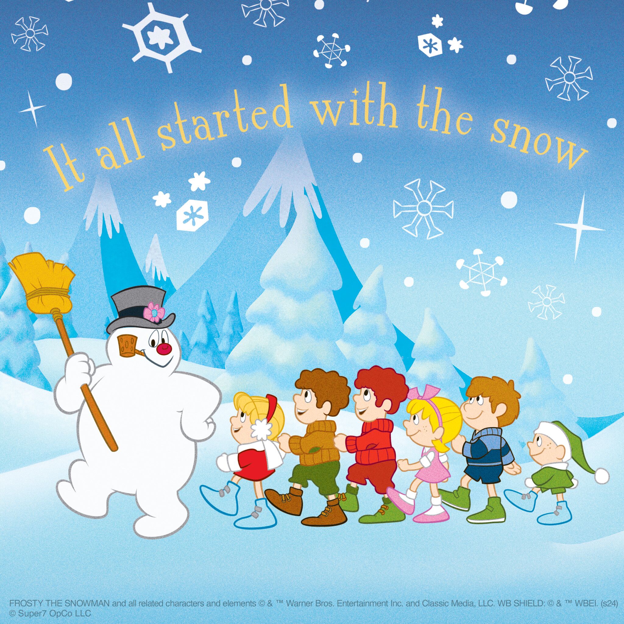 Super7 ReAction Frosty figurina Craciun cu fular