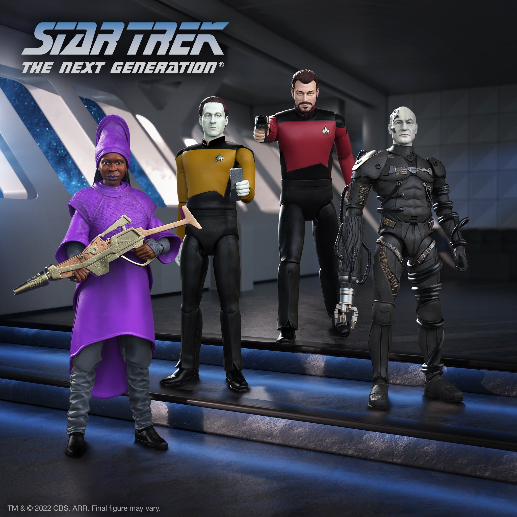 Super7 Ultimates Star Trek TNG set 4 figurine 18 cm