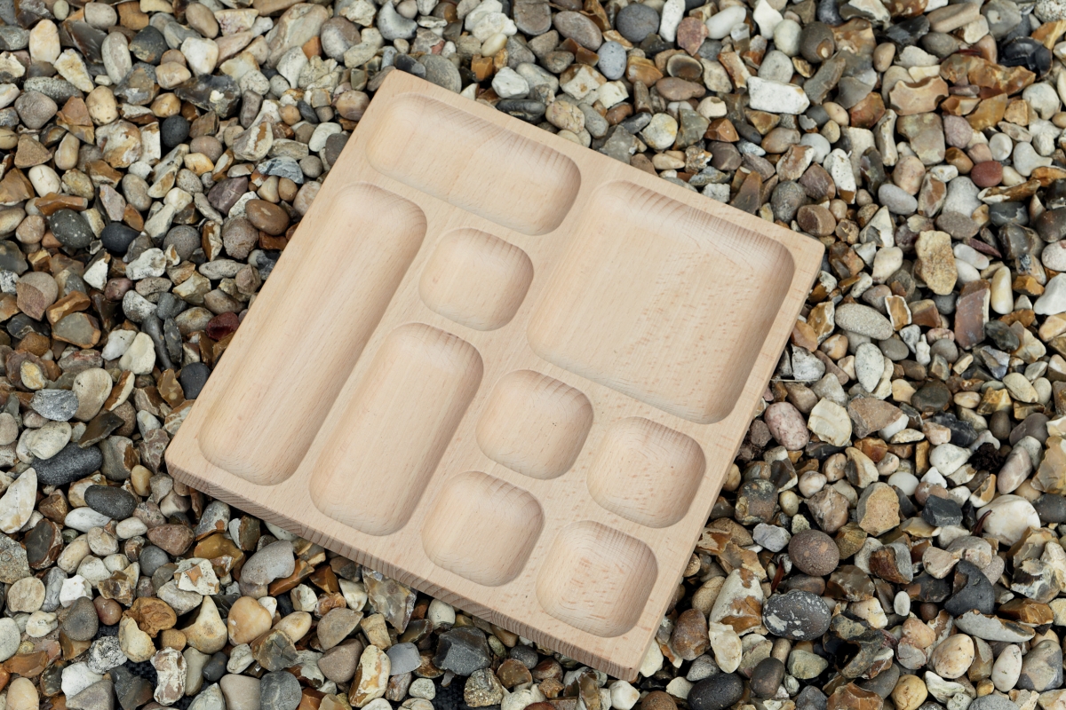Yellow Door Natural Tinker Tray tava sortare lemn