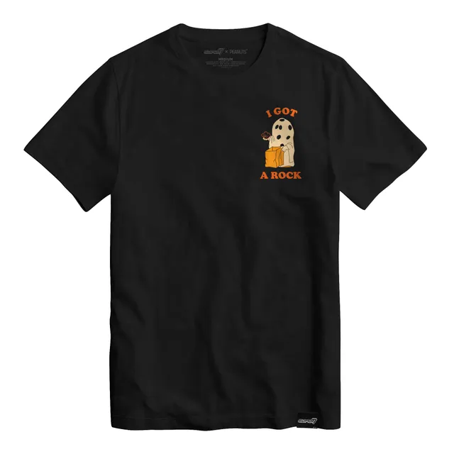 Super7 Peanuts Charlie Brown Ghost tricou bumbac negru Halloween