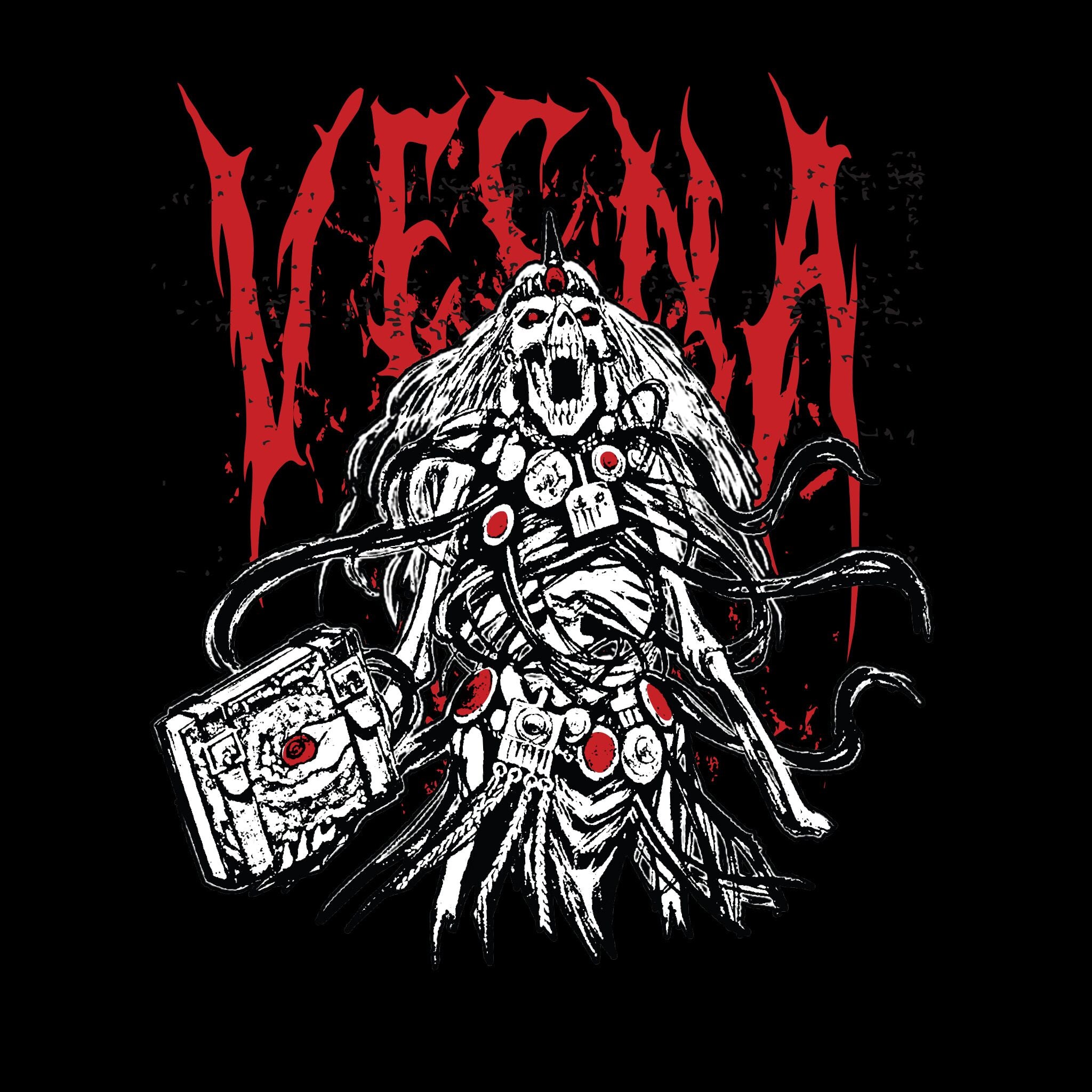 Super7 Dungeons & Dragons Vecna tricou metal negru