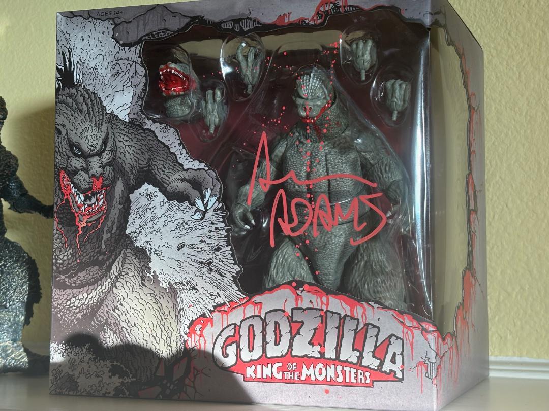 Super7 Toho ULTIMATES Godzilla 1989 figurină gri semnată