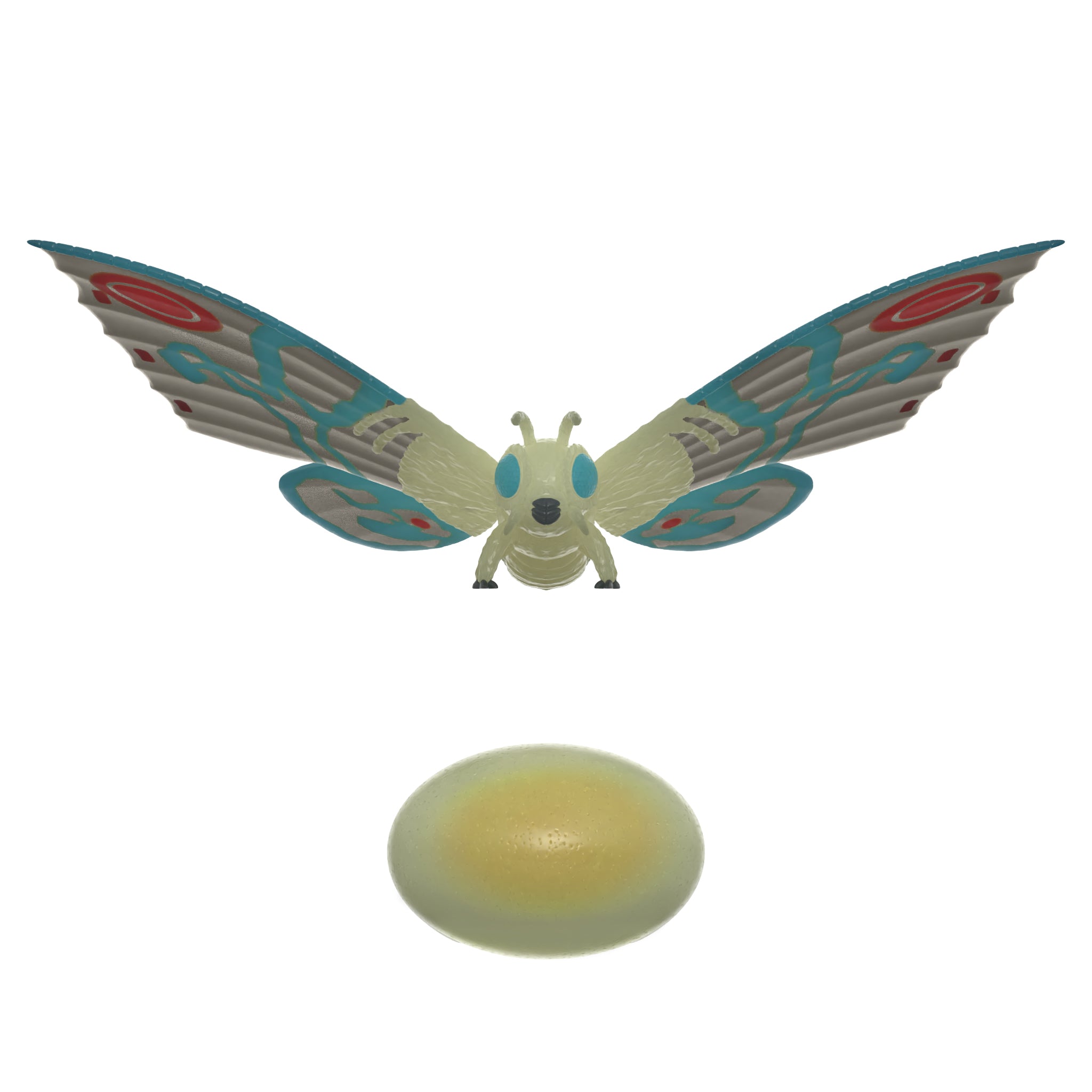 Super7 Toho ReAction Shogun Mothra Glow figurină