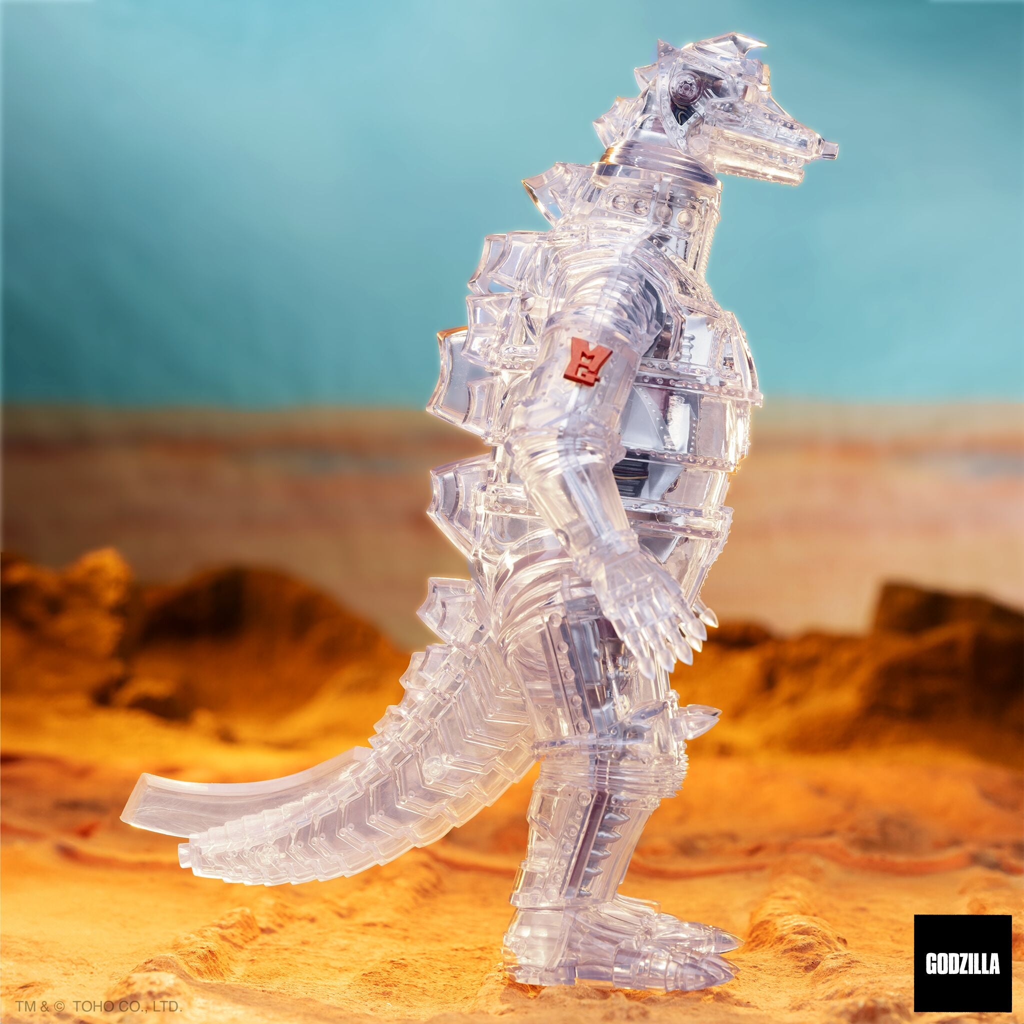 Super7 Toho Super Cyborg MechaGodzilla figura 28 cm clear