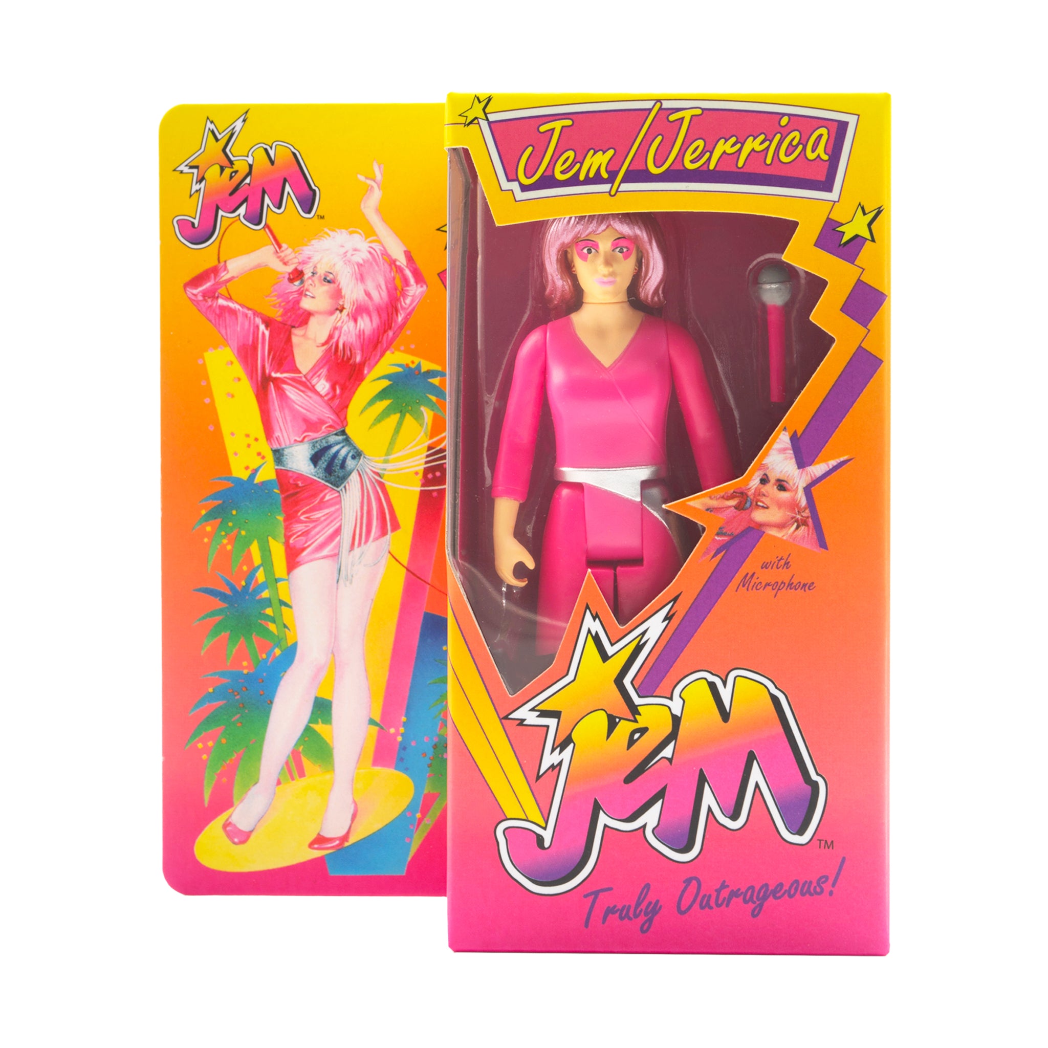 Super7 Jem Holograms Jem Neon figurina cutie retro