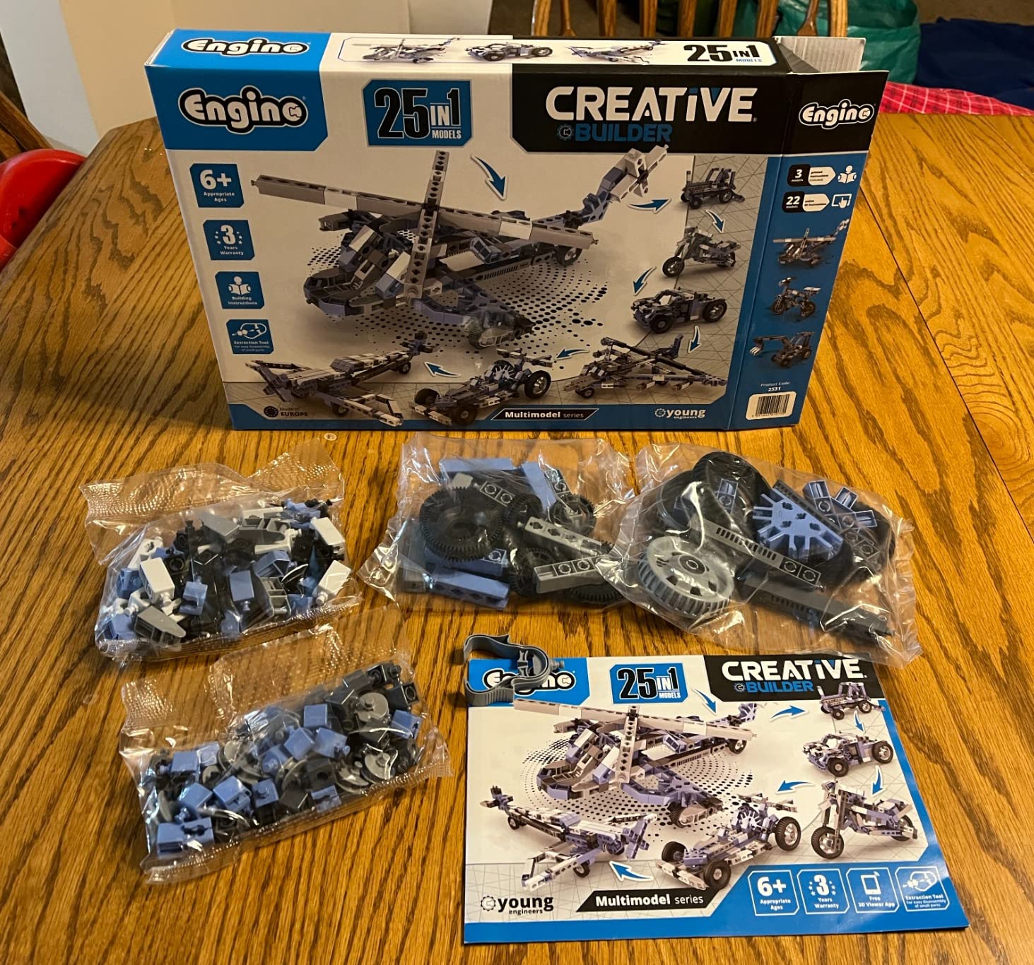 Engino Creative Builder 15 Multimodel set construcție 15 modele șantier