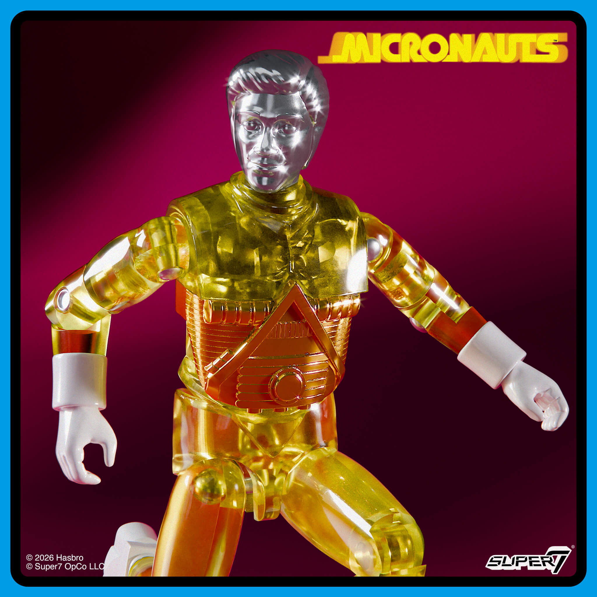 Super7 Micronauts ReAction+ Wave 03 Emperor set 3 figurine translucid