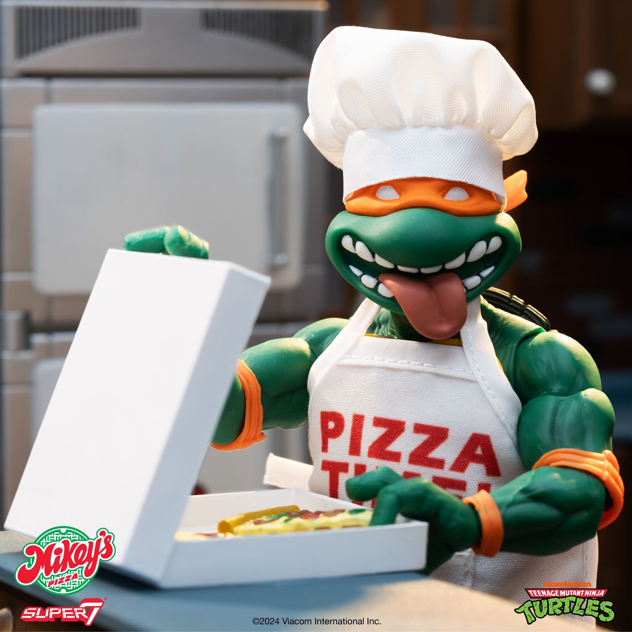 Super7 TMNT Ultimates Michelangelo Pizza Chef figurina 7 inch