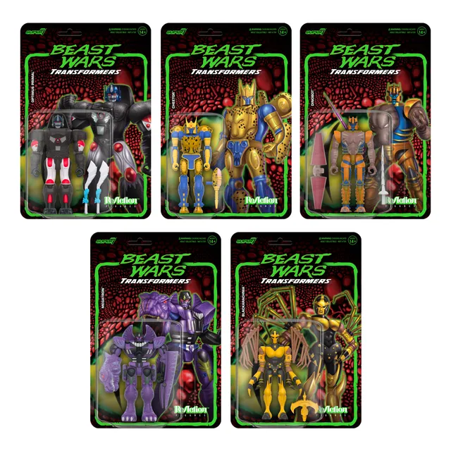 Super7 Transformers ReAction Wave 7 set 5 figurine Beast Wars